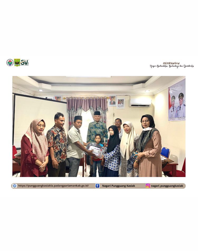 Nagari Pungguang Kasiak Lubuk Alung Serahkan Bantuan Pendidikan: Dorong Semangat Belajar Anak Nagari